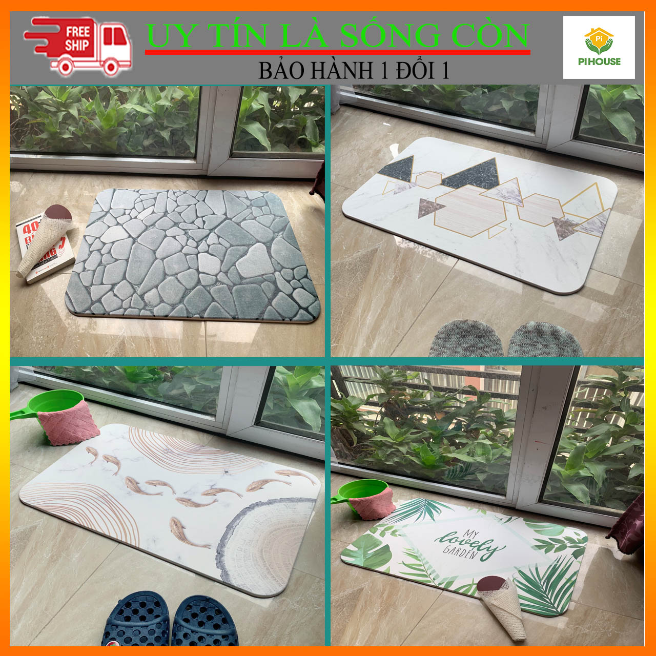 Thảm Đá Siêu Thấm Nước Pihouse – Công Nghệ Nhật Bản Cho Cuộc Sống Tiện Nghi